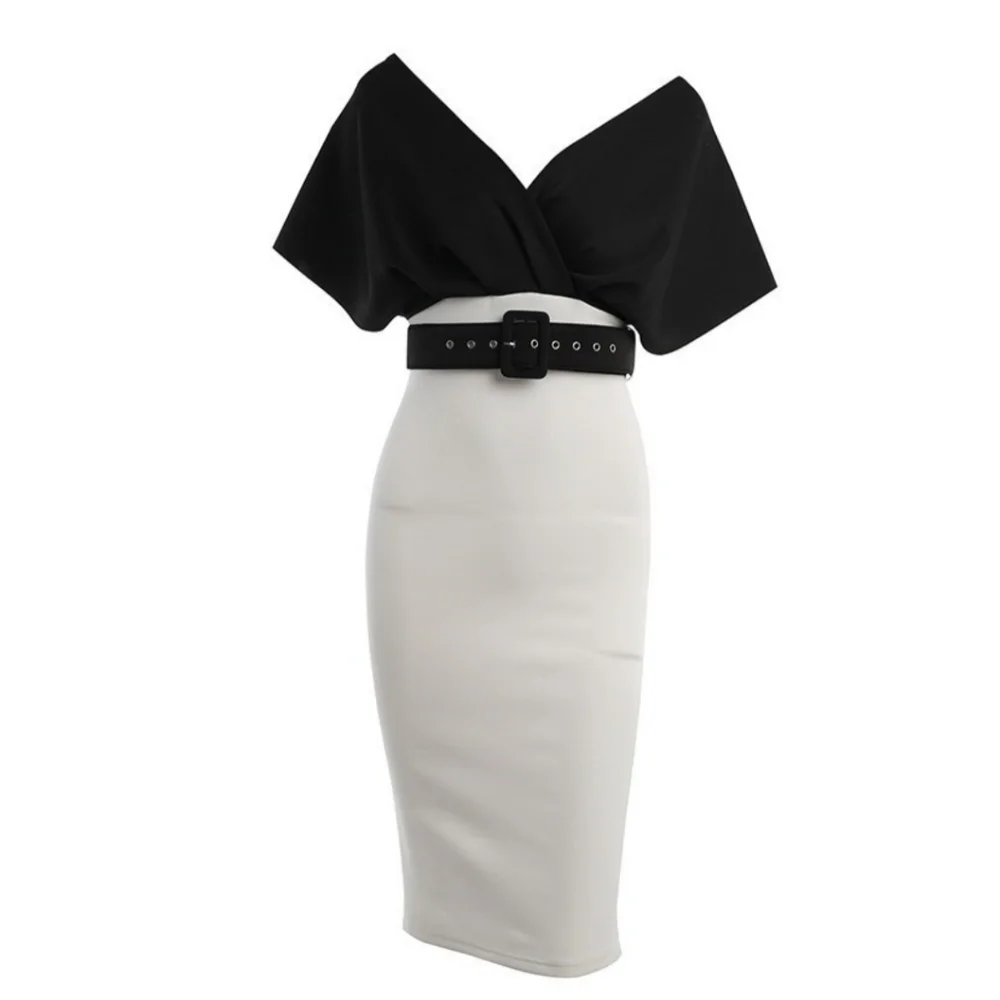 Fashion 2 color midi Dress new size S, M, L, XL, XXL Available Strech Material. - Picture 11 of 15